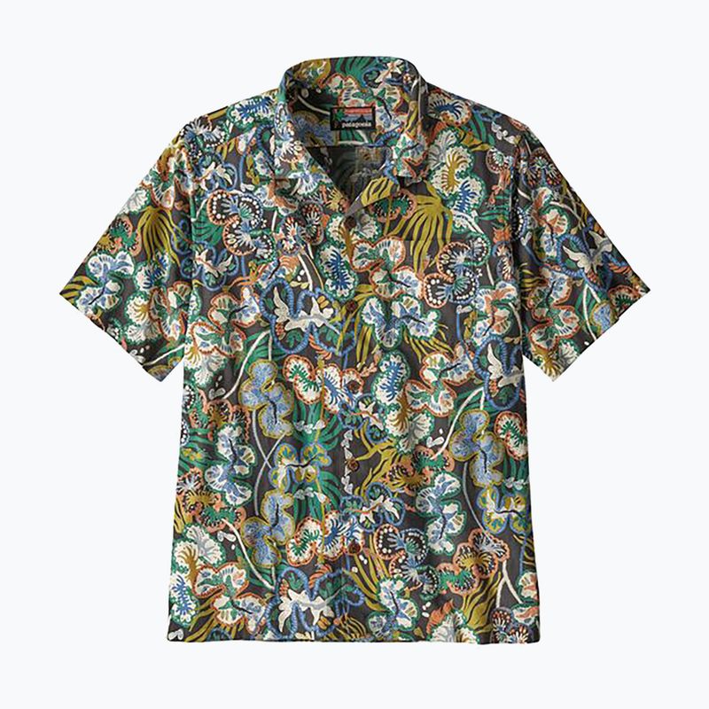 Patagonia men's Tidal Threads Camp undersea/ink black shirt 3