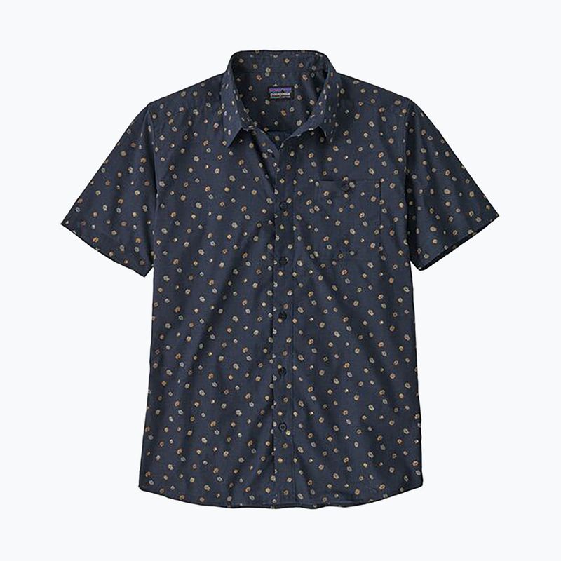 Patagonia men's Go To blossoms/new navy shirt 4