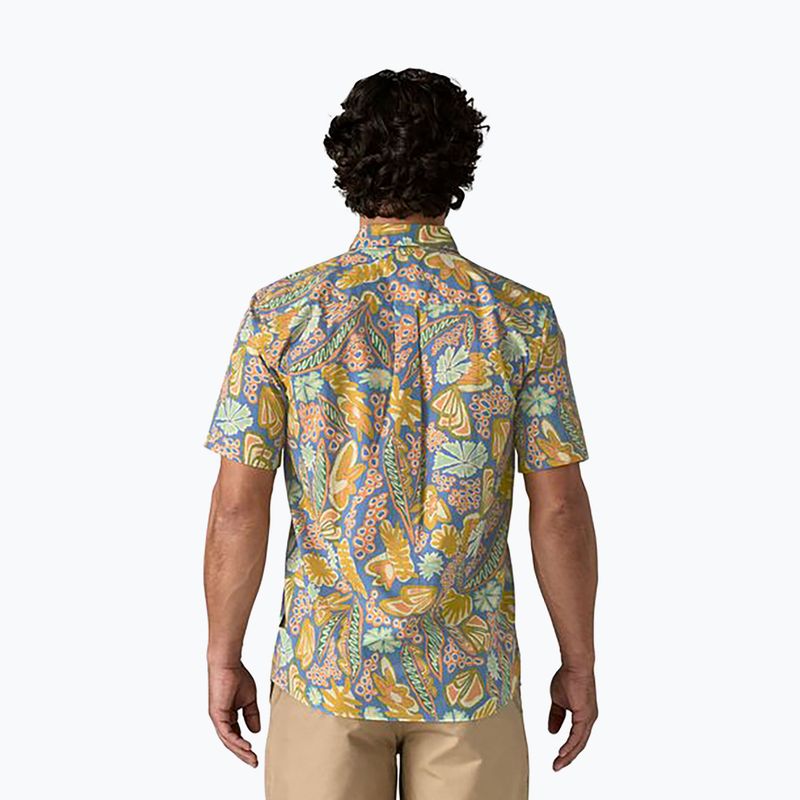 Patagonia men's Go To flourish/abundant blue shirt 2