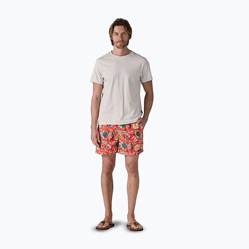 Patagonia men's shorts Baggies 5" wrasse/pollinator orange 2