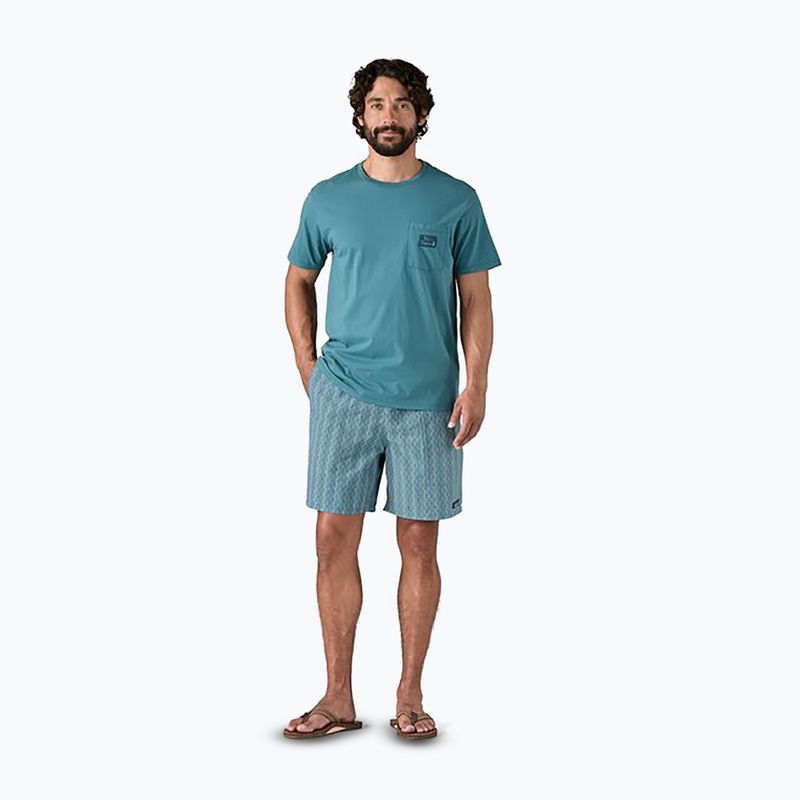 Patagonia men's Baggies Longs 7" kaleidoscope/still blue shorts 2
