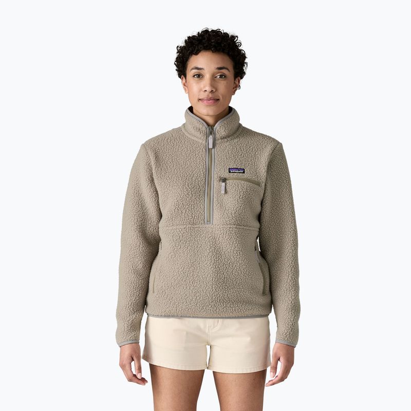 Women's Patagonia Retro Pile fleece sweatshirt Marsupial river rock green