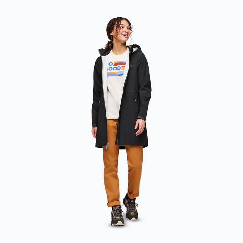 Cotopaxi Cielo Rain Trench black women's rain jacket 2