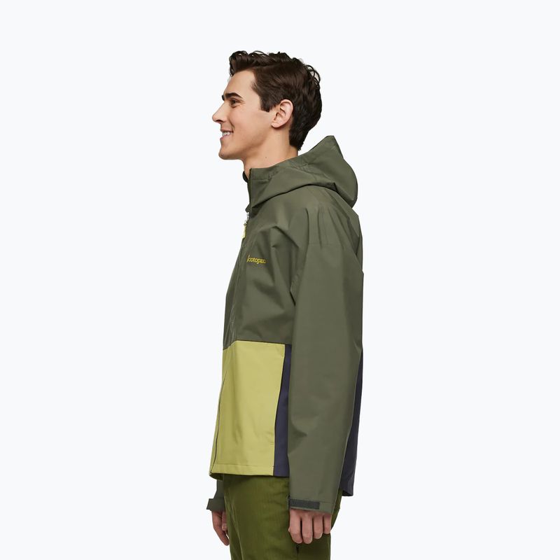 Cotopaxi Cielo Rain Jacket fatigue/lemongrass 4