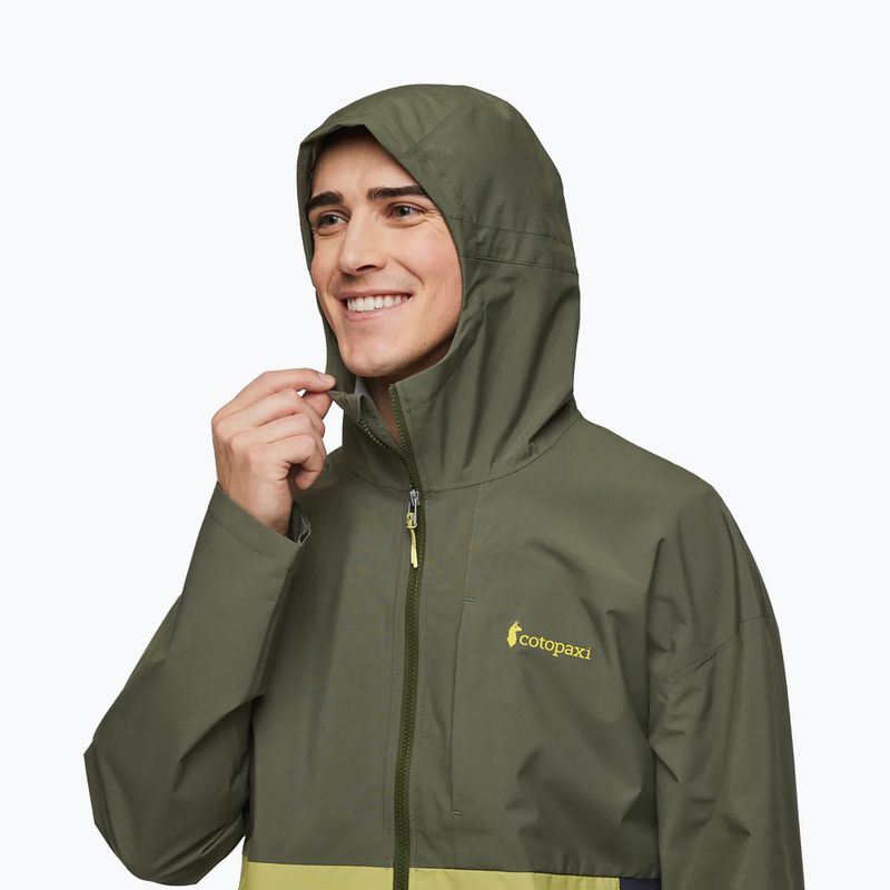 Cotopaxi Cielo Rain Jacket fatigue/lemongrass 5
