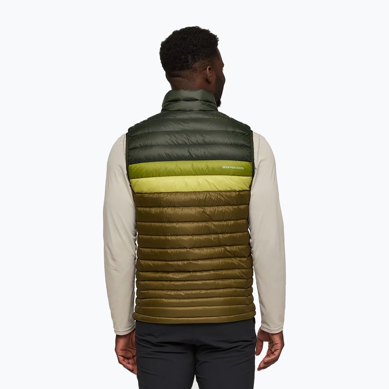 Cotopaxi men's sleeveless Fuego Down woods/live oak 3