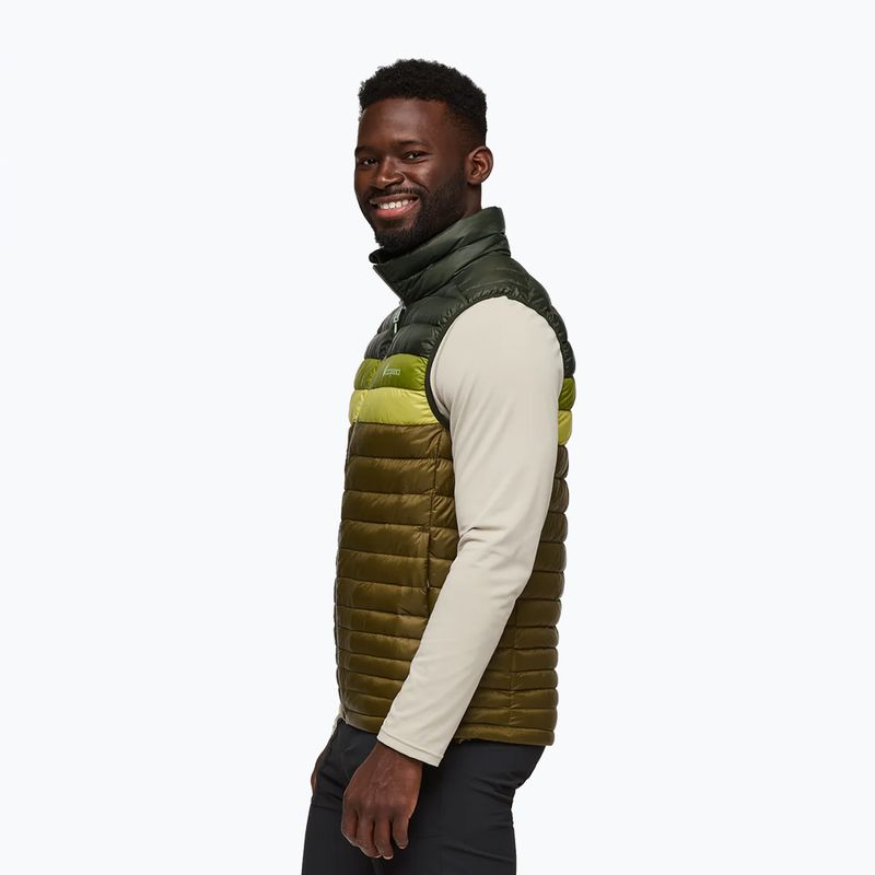 Cotopaxi men's sleeveless Fuego Down woods/live oak 4