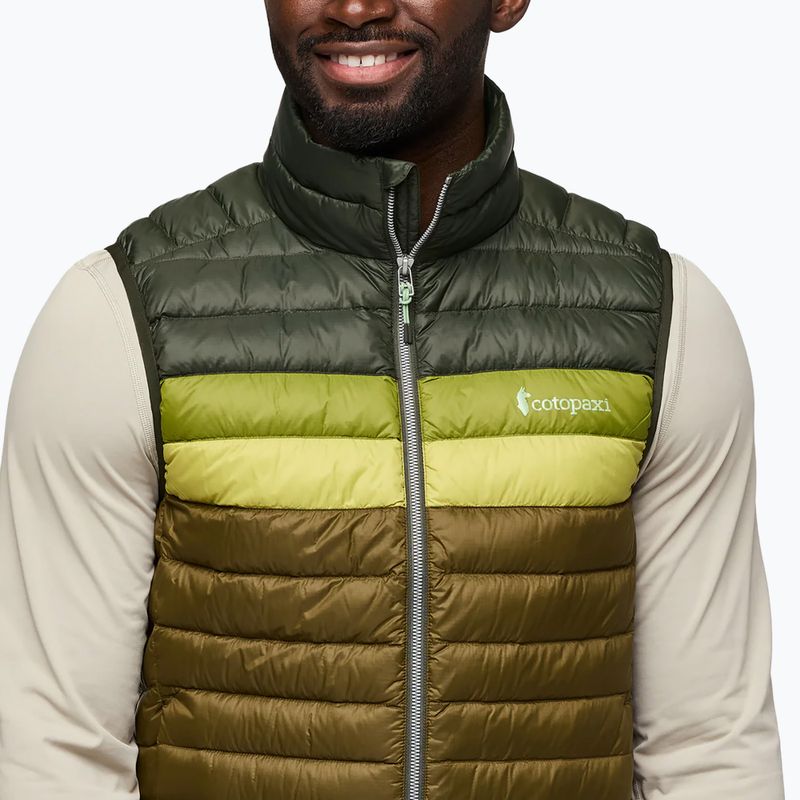 Cotopaxi men's sleeveless Fuego Down woods/live oak 7