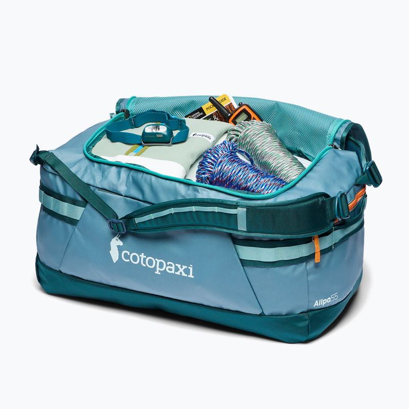 Cotopaxi Allpa Duffel 55 l blue spruce/abyss travel bag 6