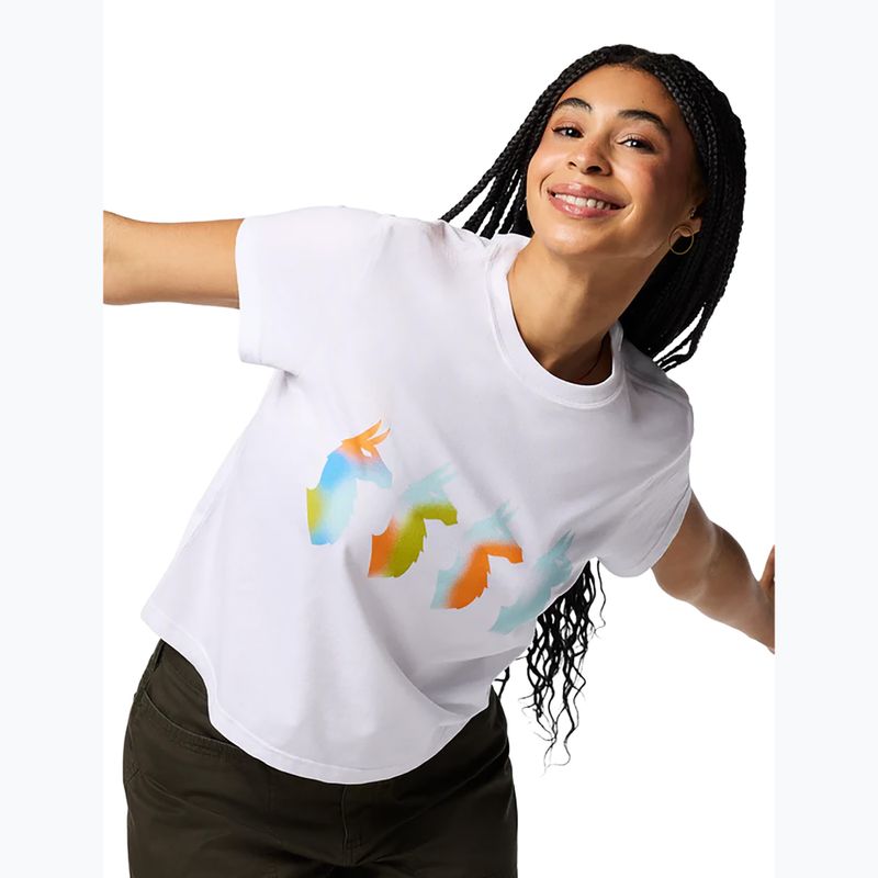 Women's T-shirt Cotopaxi Cuatro Bitmap white 3