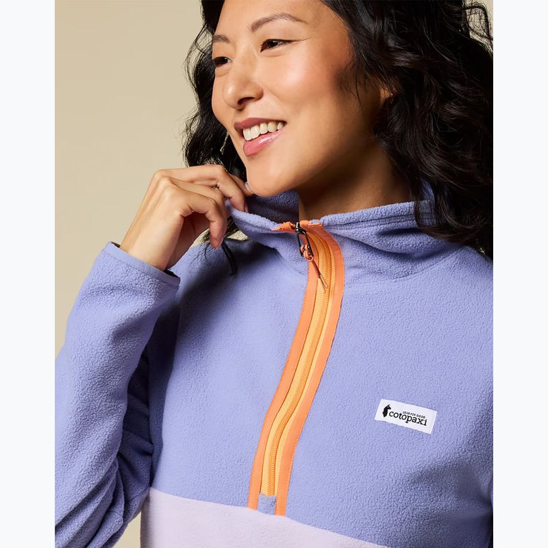 Women's fleece sweatshirt Cotopaxi Amado Fleece Pullover aster and moonbeam 4