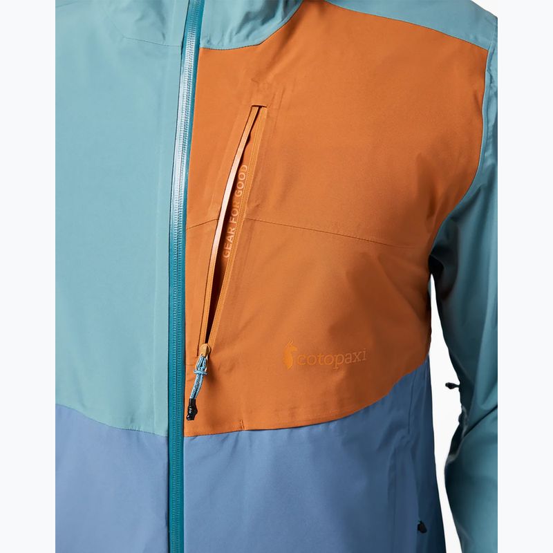 Men's softshell jacket Cotopaxi Impermeo 3L Hooded Shell everglade and steel blue 4