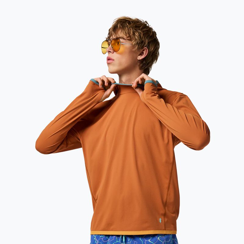 Men's trekking sweatshirt Cotopaxi Sombra Sun Hoodie whiskey