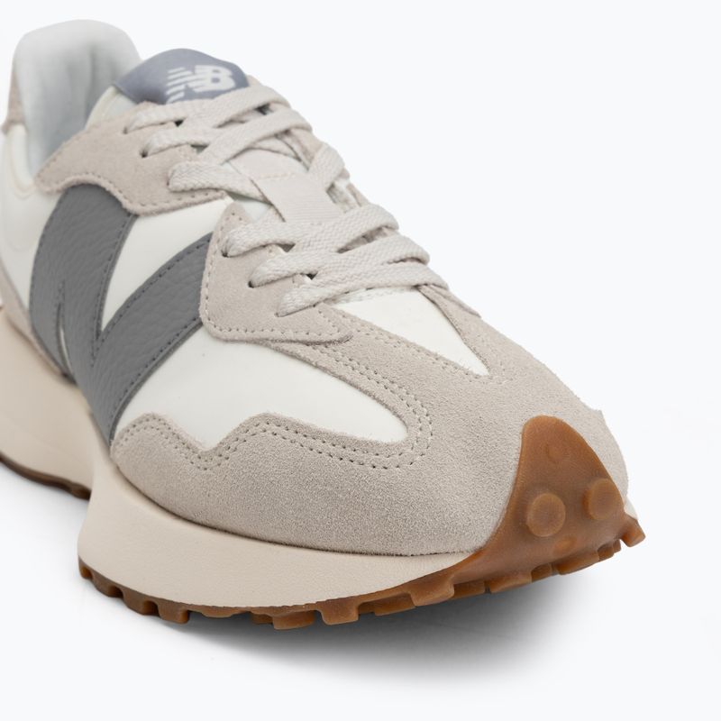 New Balance 327's V1 moonbeam/shadow grey shoes 7