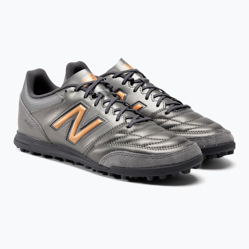 Men's football boots New Balance 442 V2 Team TF silver 4