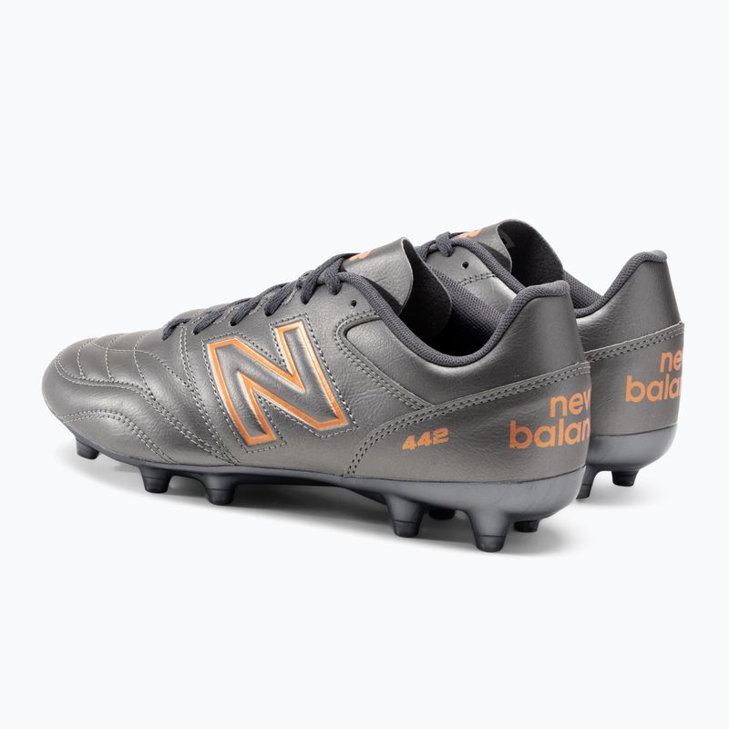 Men's football boots New Balance 442 V2 Academy FG silver 3