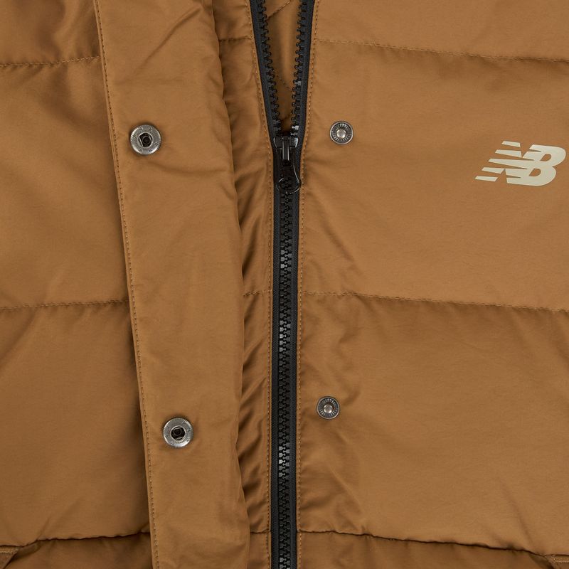 Women's down jacket New Balance NBX Soft Alpine Icon Down brown 4