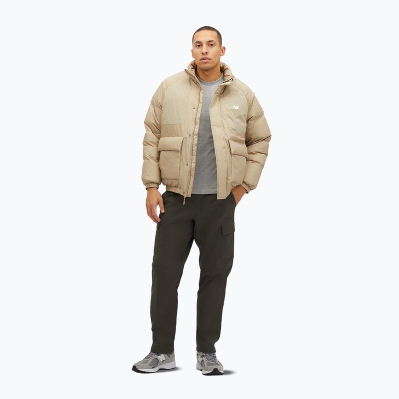 Men's down jacket New Balance NBX Academy Mix Down beige 2