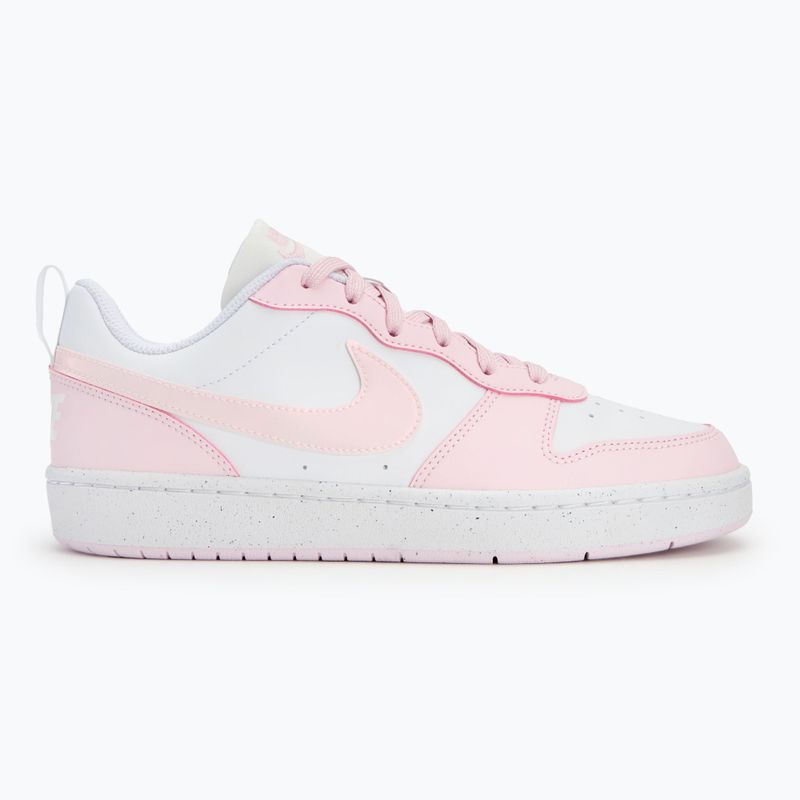 Nike Court Borough Low Recraft white/pink foam shoes 2