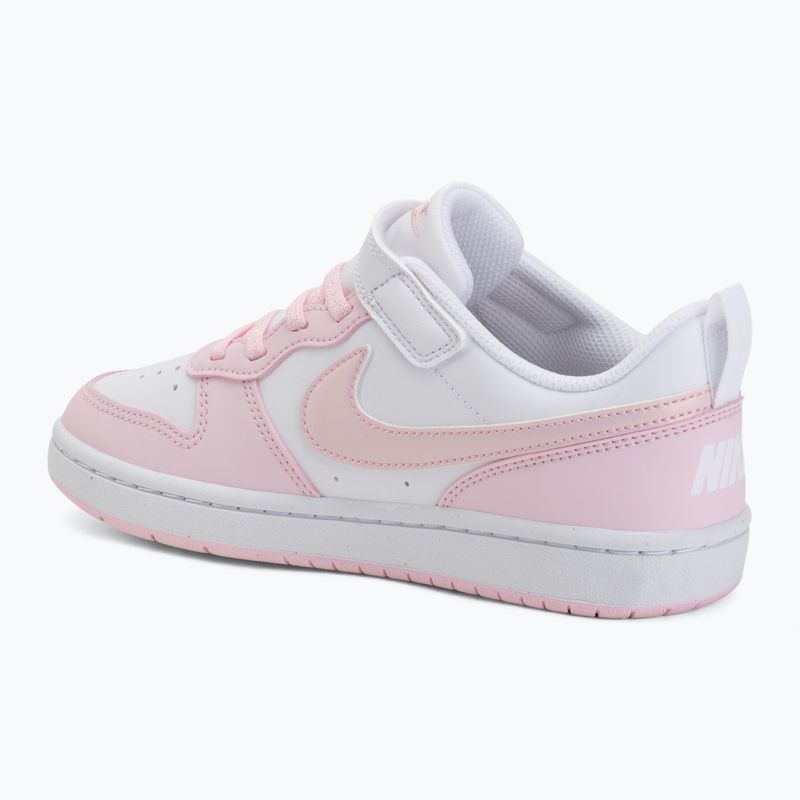 Children's shoes Nike Court Borough Low Recraft white/pink foam 3