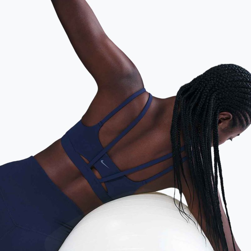 Training bra Nike Zenvy Strappy midnight navy/white 5