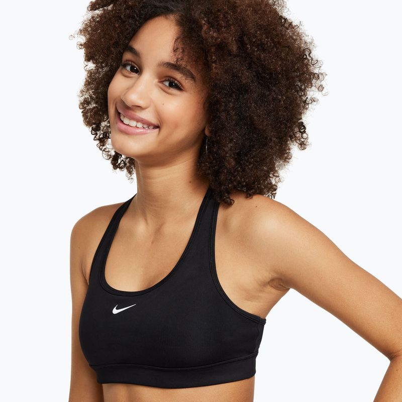 Children's training bra Nike Swoosh black/white 4