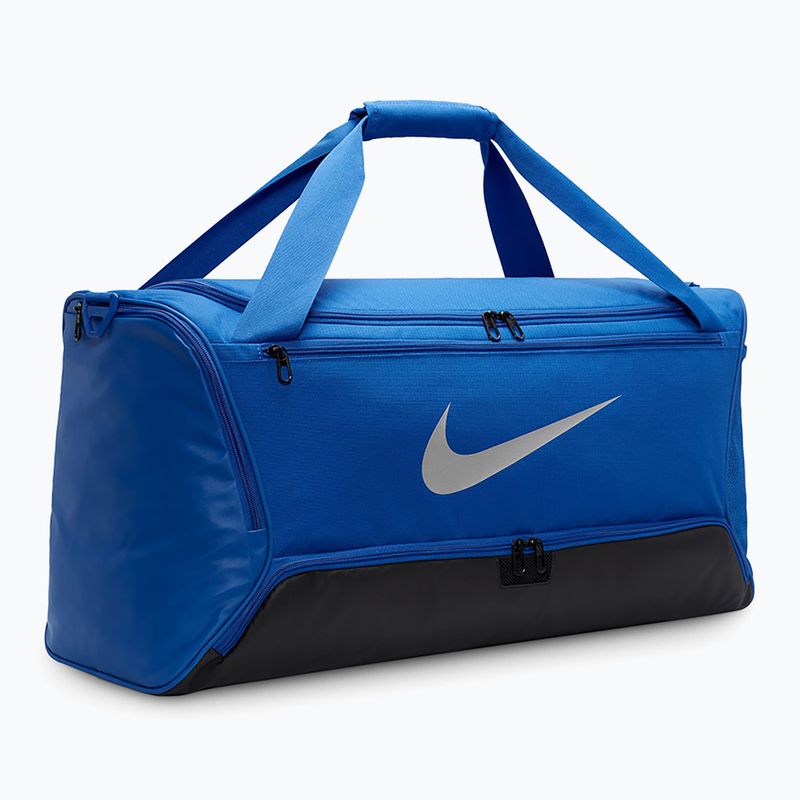 Nike Brasilia 9.5 60 l training bag game royal/black/metallic silver 4