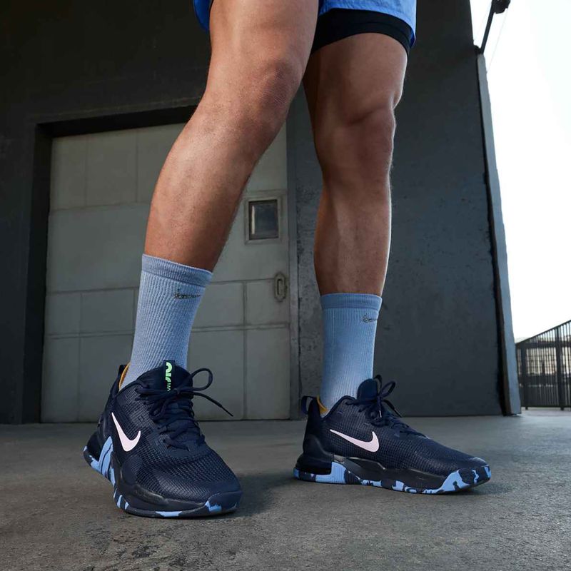 Men's training shoes Nike Air Max Alpha Trainer obsidian/lime blast/polar/pink foam 10