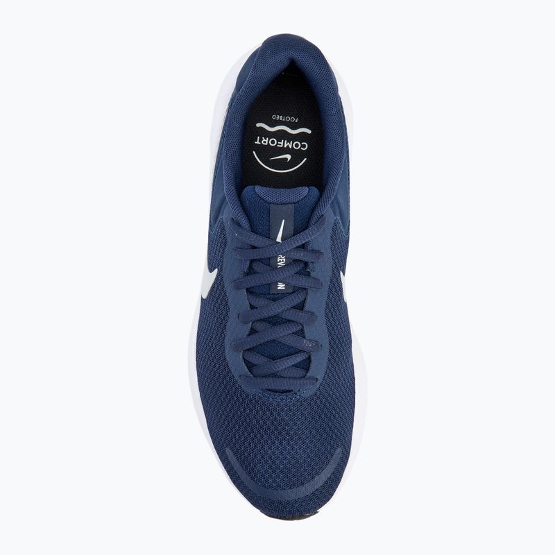 Men's Nike Revolution 7 running shoes midnight navy/black/white/pure platinum 5