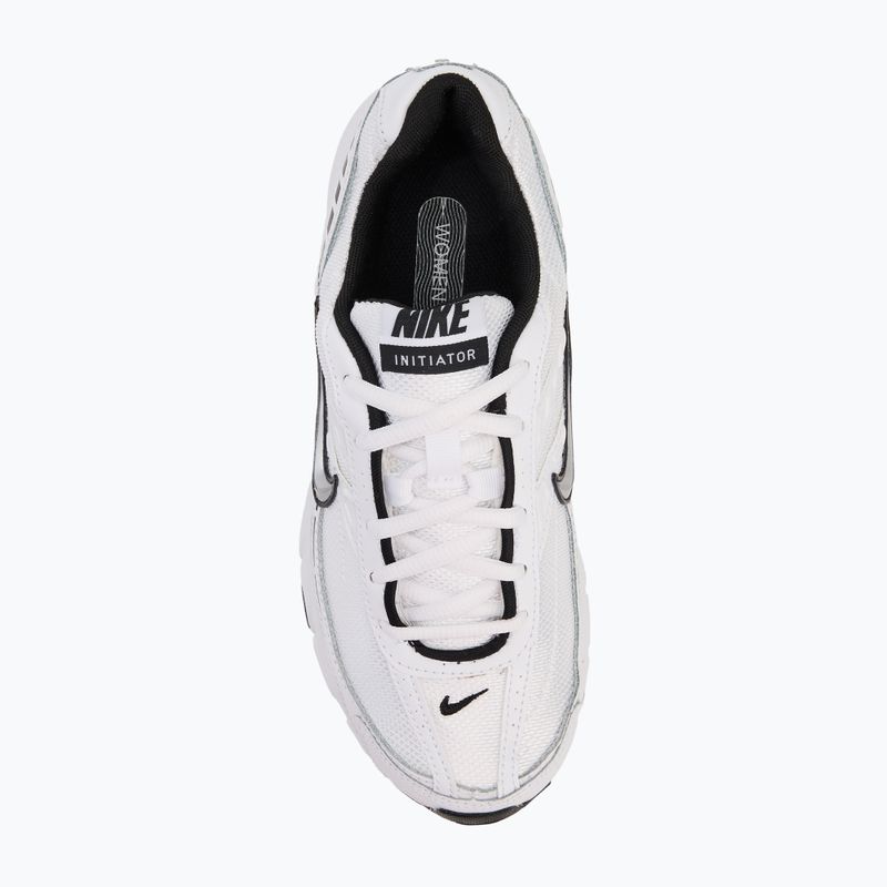 Nike Initiator women's shoes white/white/black/metallic silver 5