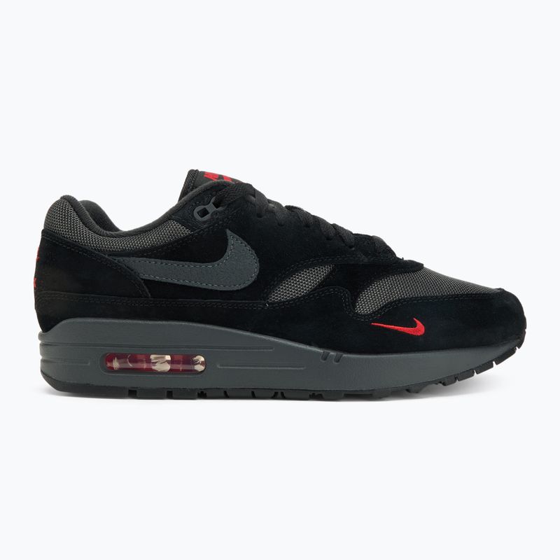 Men's shoes Nike Air Max 1 black/university red/anthracite 2
