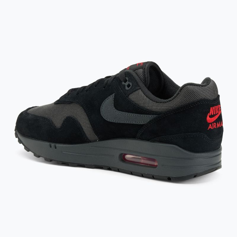 Men's shoes Nike Air Max 1 black/university red/anthracite 3