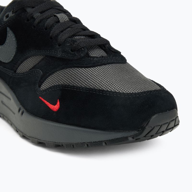 Men's shoes Nike Air Max 1 black/university red/anthracite 7