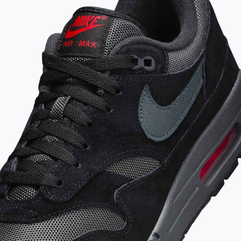Men's shoes Nike Air Max 1 black/university red/anthracite 8