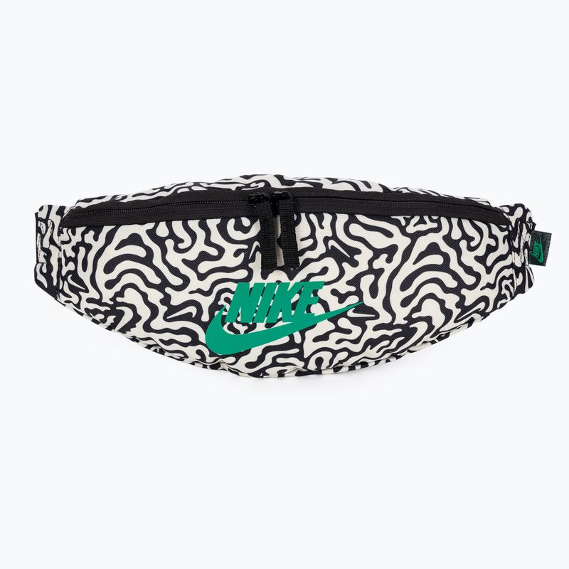 Nike Heritage Waistpack 3 l black/coconut milk/stadium green waistbag