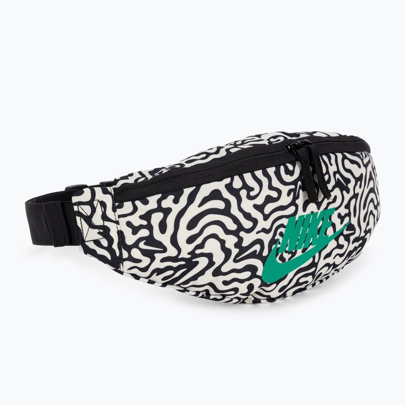 Nike Heritage Waistpack 3 l black/coconut milk/stadium green waistbag 2