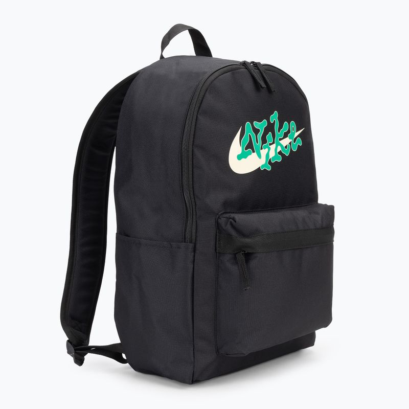 Nike Heritage 25 l black/stadium green backpack 2