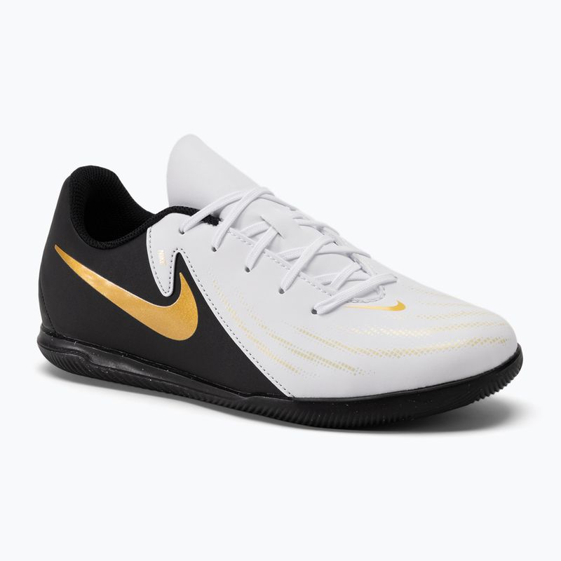 Nike Phantom GX II Club IC football boots white/metallic gold coin/black