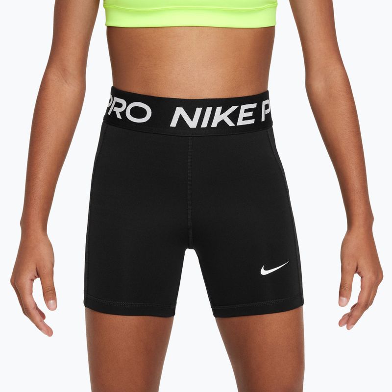 Children's shorts Nike Pro Leak Protection Period black/white 2