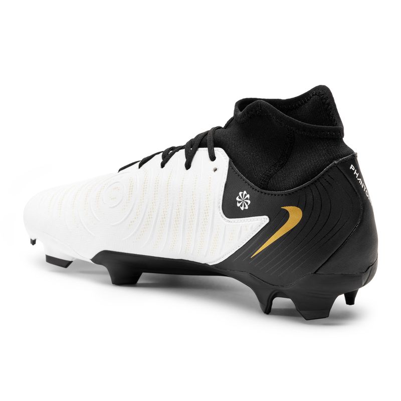 Nike Phantom Luna II Academy FG/MG football boots white / metallic gold coin / black 3