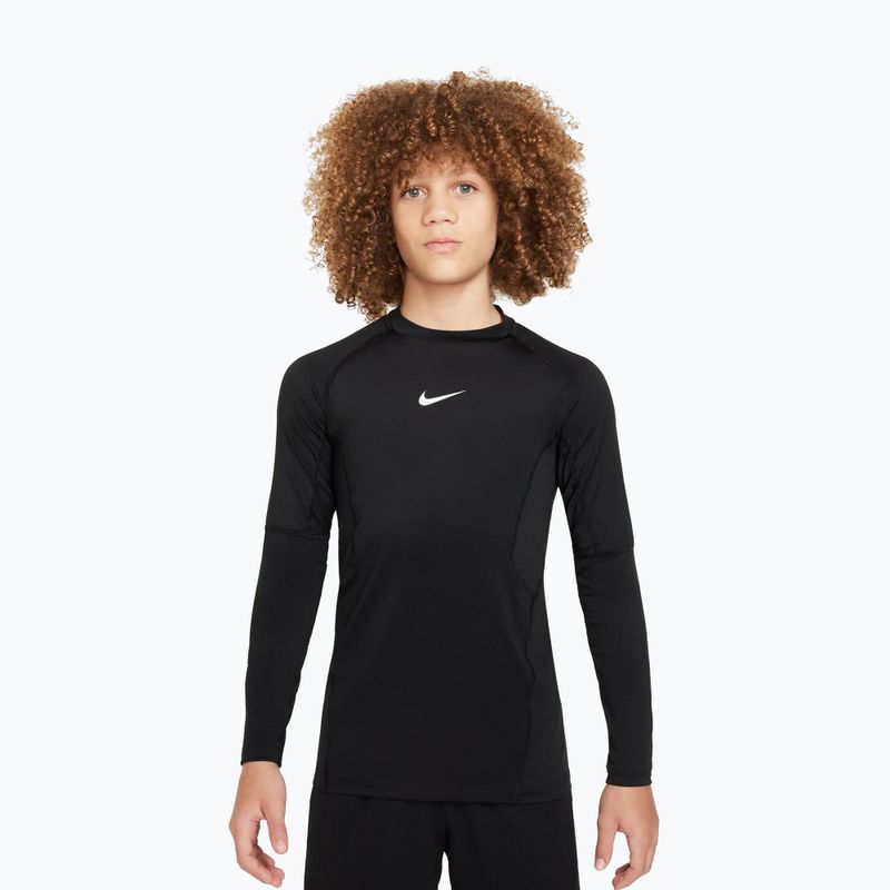 Children's longsleeve Nike Pro Dri-Fit black/white