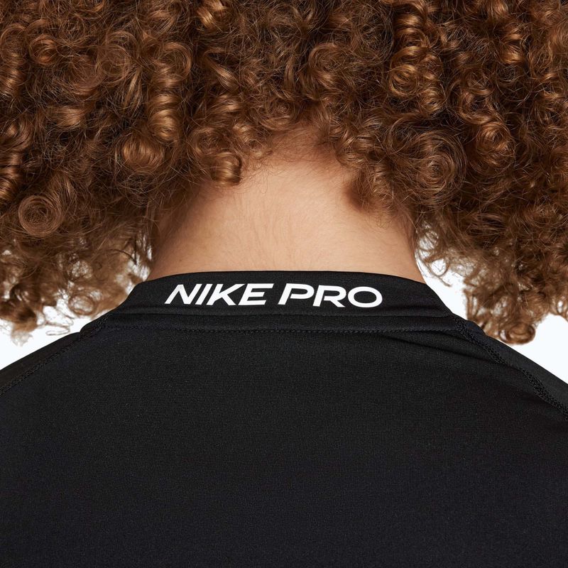 Children's longsleeve Nike Pro Dri-Fit black/white 5