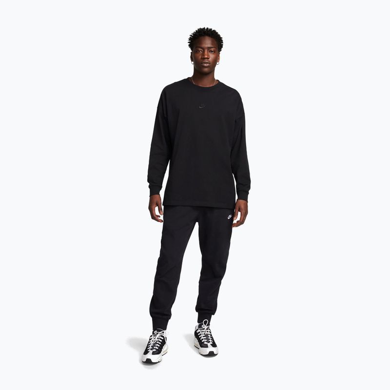 Men's trousers Nike Club Knit black/white 2