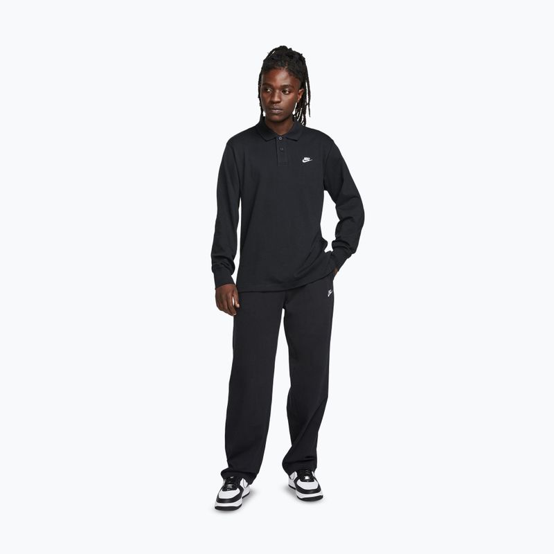 Men's trousers Nike Sportswear Club Knit Open-Hem black/white 2
