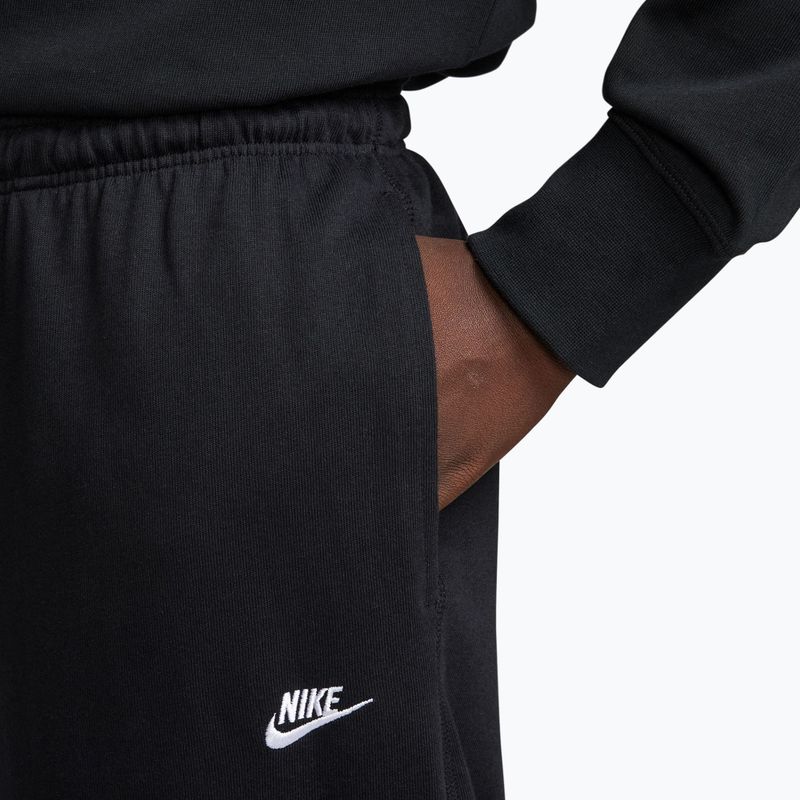 Men's trousers Nike Sportswear Club Knit Open-Hem black/white 4