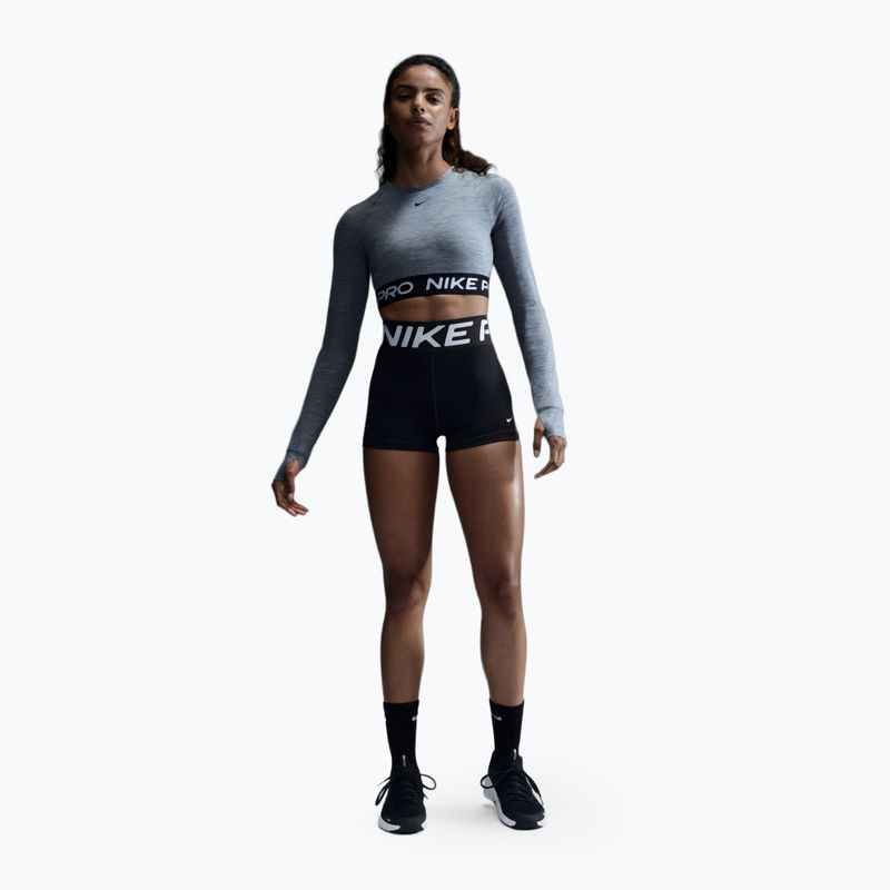 Women's training longsleeve top Nike Pro 365 Dri-Fit smoke grey/heather 2