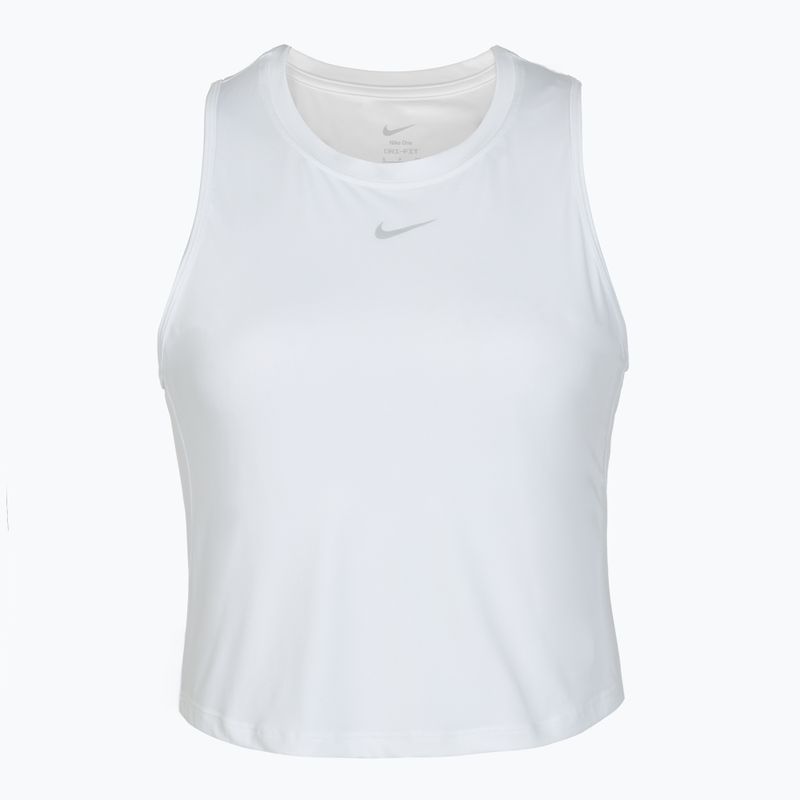 Women's training top Nike One Classic Dri-Fit Cropped Tank white 6