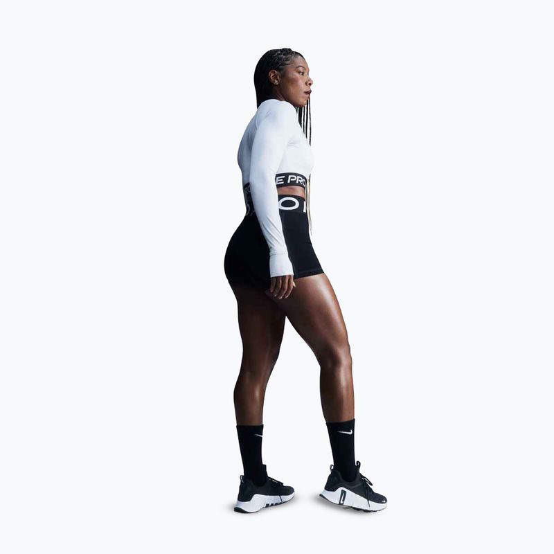 Women's training longsleeve top Nike Pro 365 Dri-Fit white/black 6