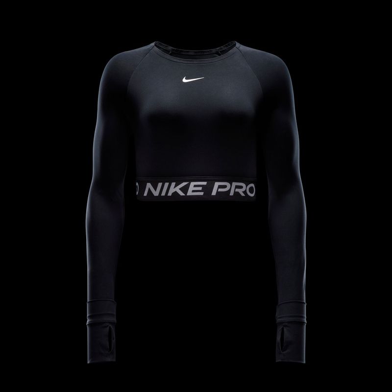 Women's training longsleeve Nike Pro 365 Dri-Fit black/white 5