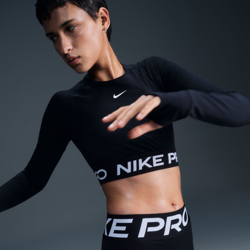 Women's training longsleeve Nike Pro 365 Dri-Fit black/white 6